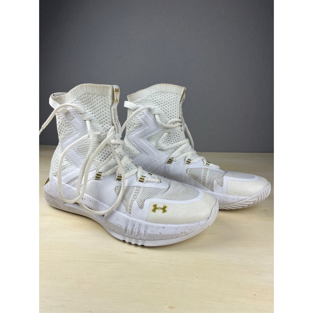 Under Armour Highlight Ace 2.0 Womens Volleyball Shoes White Gold  7.5